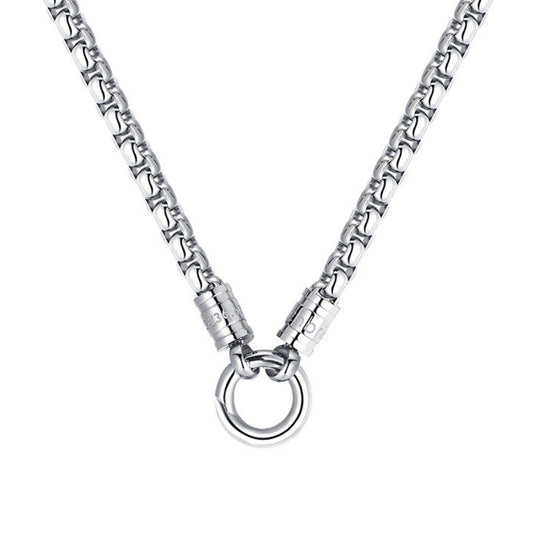 Kette Strandglück 4mm (mit Rund-Karabiner) aus Edelstahl