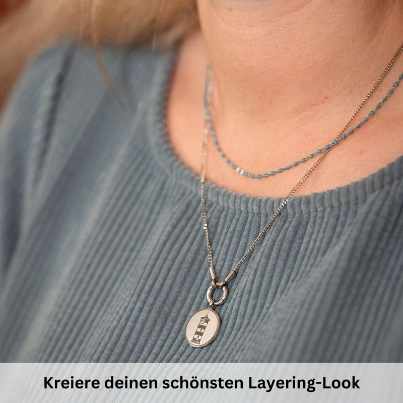 Kette Strandfein 1,8mm (mit Rund-Karabiner) aus Edelstahl