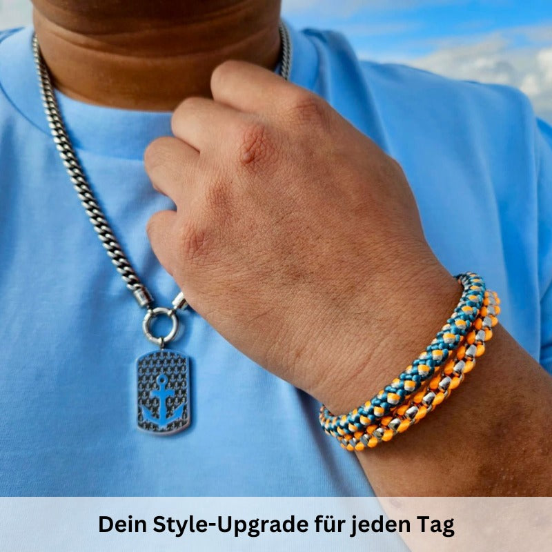 Kette mit Anhänger Meer & Treue (Kapitän rockt)