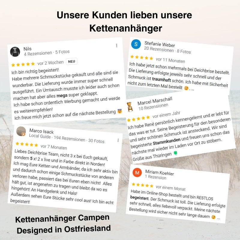 Kettenanhänger Campen (Küstengirls)