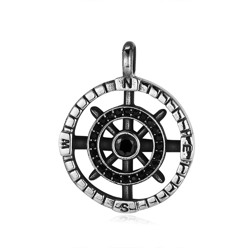 Kettenanhänger Flut aus Edelstahl mit Steinen (Kapitän rockt)