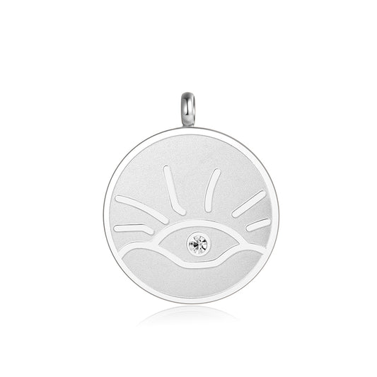 Kettenanhänger Sonnenuntergang aus Edelstahl mit Stein