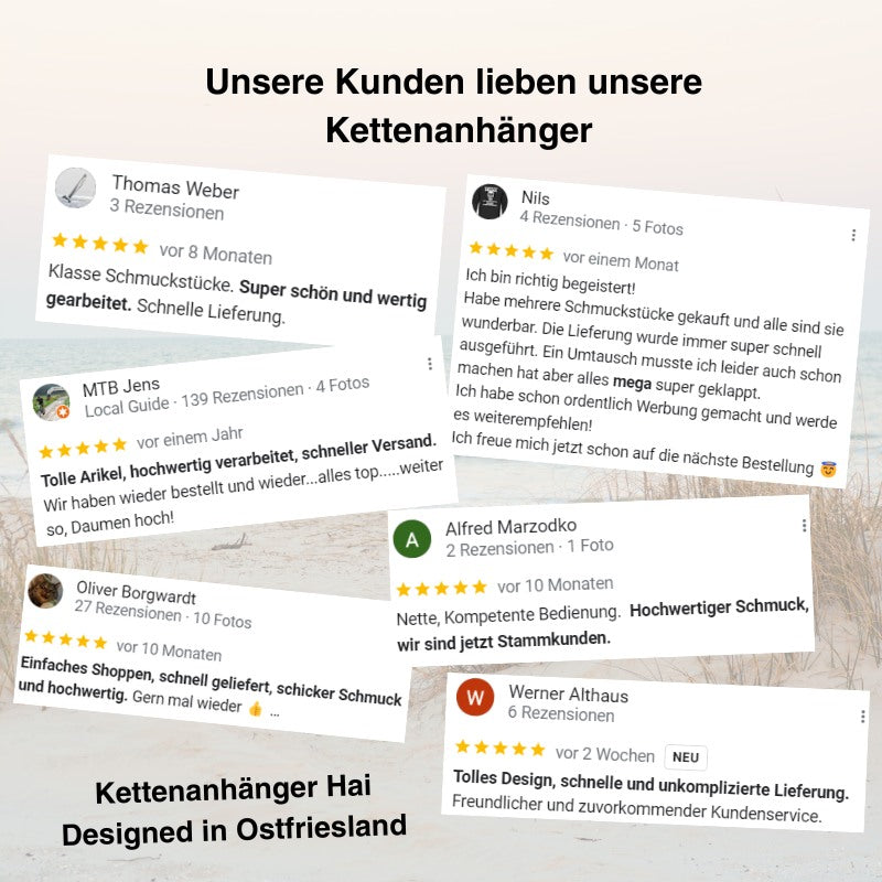 Kettenanhänger Hai aus Edelstahl