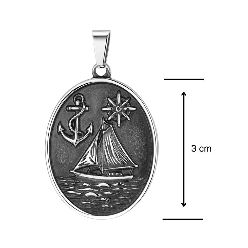 Kettenanhänger Segeltörn aus Edelstahl