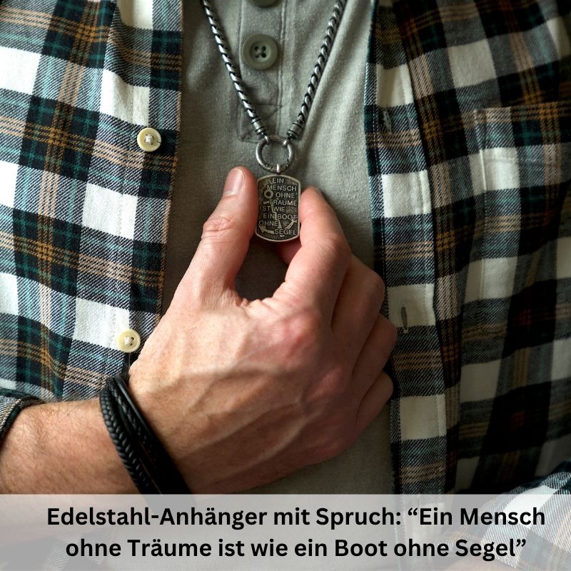 Kette mit Anhänger Steuermanns Traum + Armband Rocky