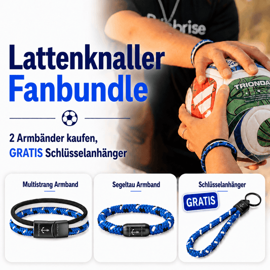 Lattenknaller Fanbundle - 2 Armbänder kaufen, GRATIS Schlüsselanhänger