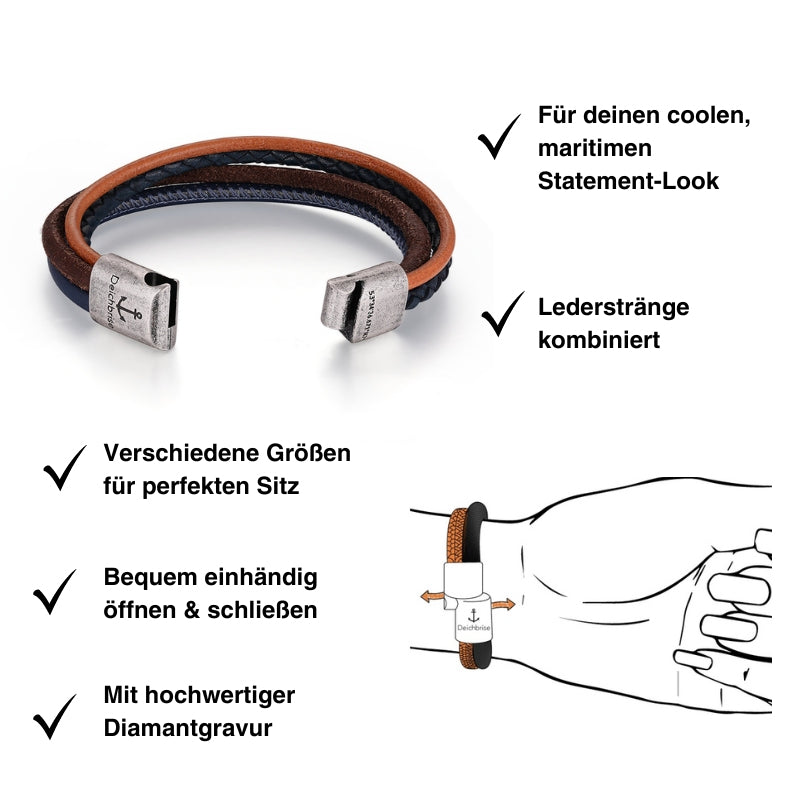 Leder-Armband Classico (Multistrang)