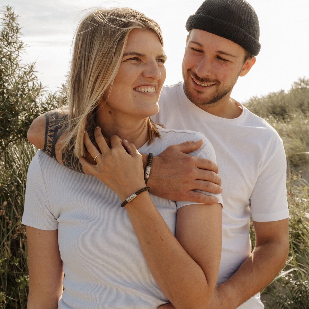 Leder- und Segeltau Armband Friesenflair