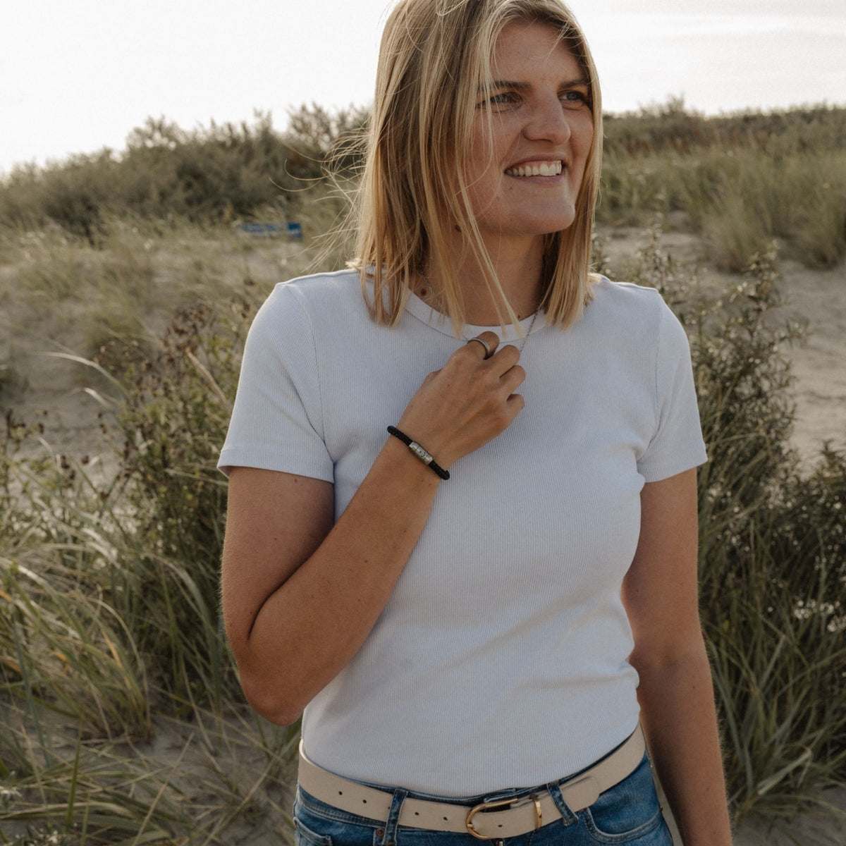 Leder- und Segeltau Armband Tamme