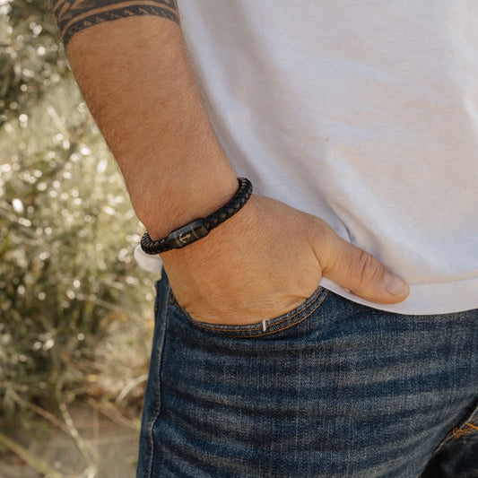 Leder- und Segeltau Armband Tamme
