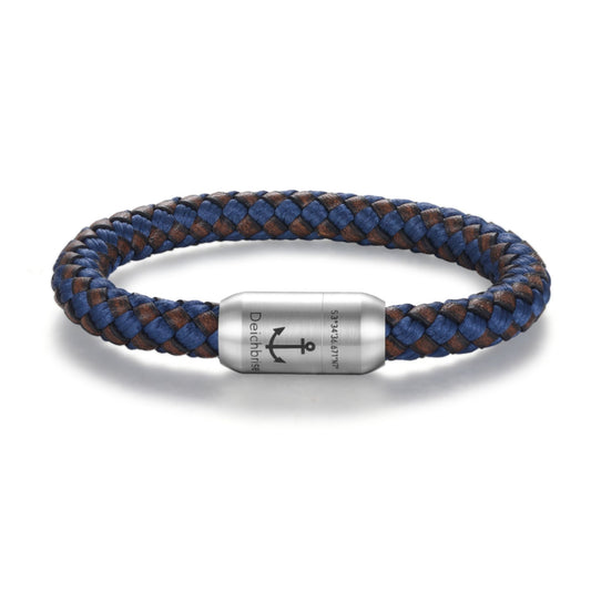 Leder- und Segeltau Armband Ubbo