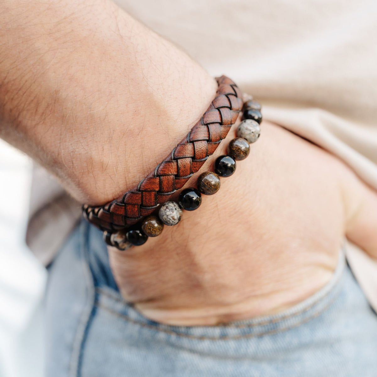 Leder Armband Meerbrise