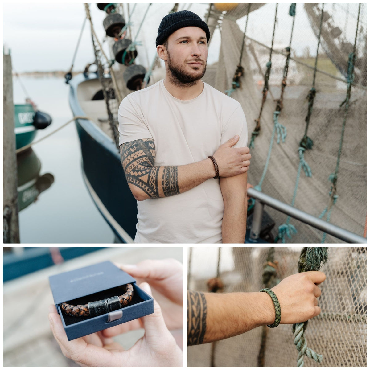 Leder Armband Meerbrise