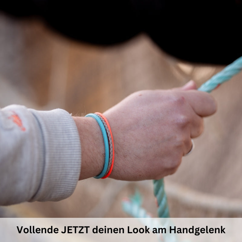 Leder & Segelseil Armband Beach Day (Multistrang)