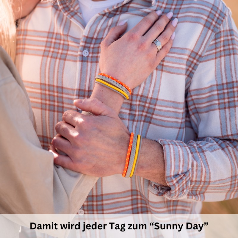 Leder & Segelseil Armband Sunny Day (Multistrang)