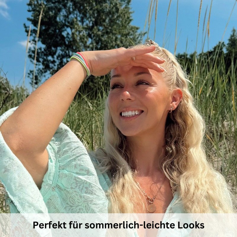 Leder & Segelseil Armband Boho Summer (Multistrang)