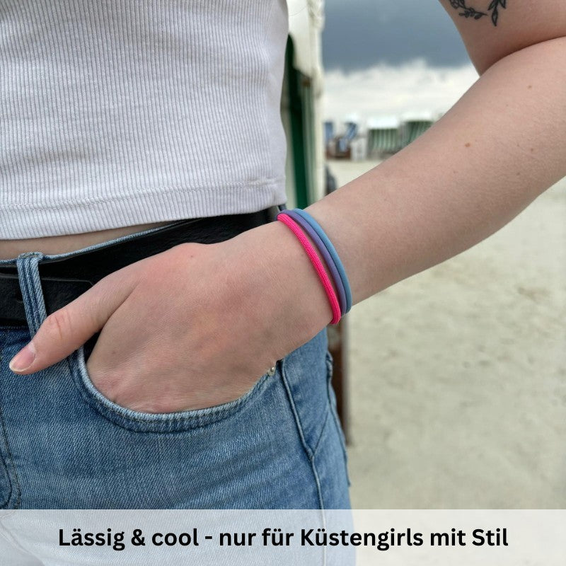 Leder & Segelseil Armband Friesland Lady (Multistrang)