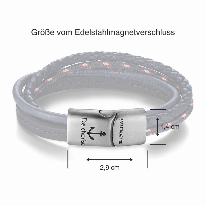 Leder & Segeltau Armband Big Friese (Multistrang)