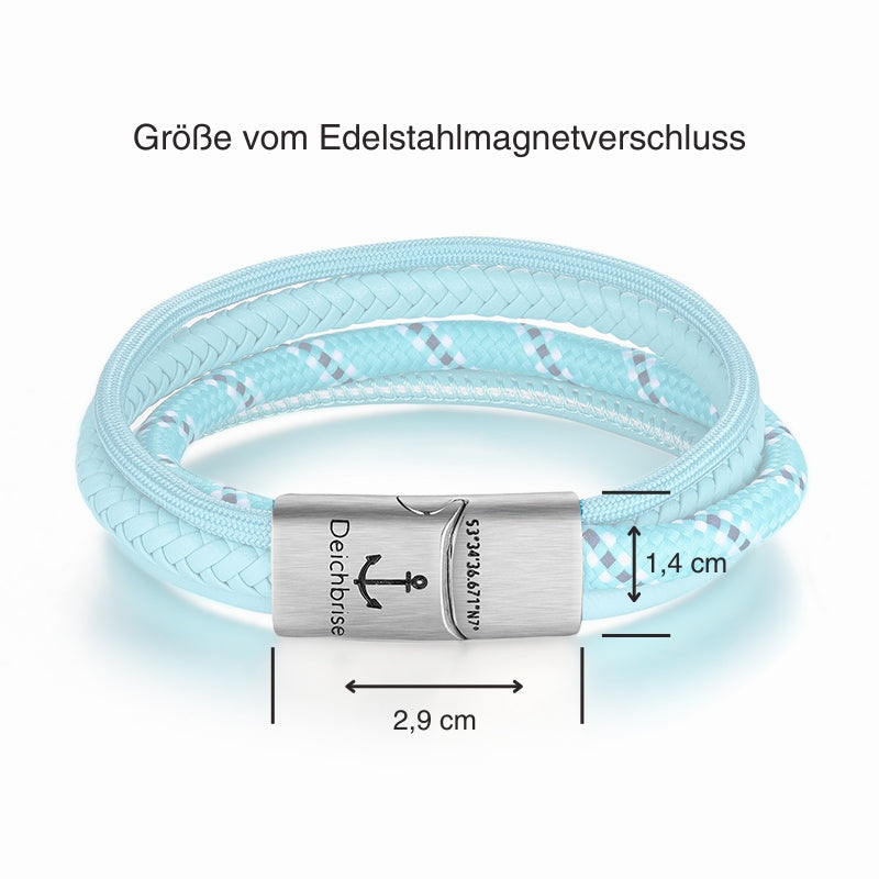 Leder & Segeltau Armband Big Ocean Summer (Multistrang)