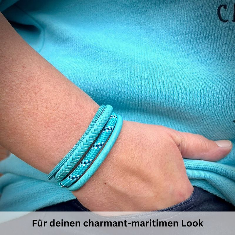 Leder & Segeltau Armband Big Ocean Summer (Multistrang)