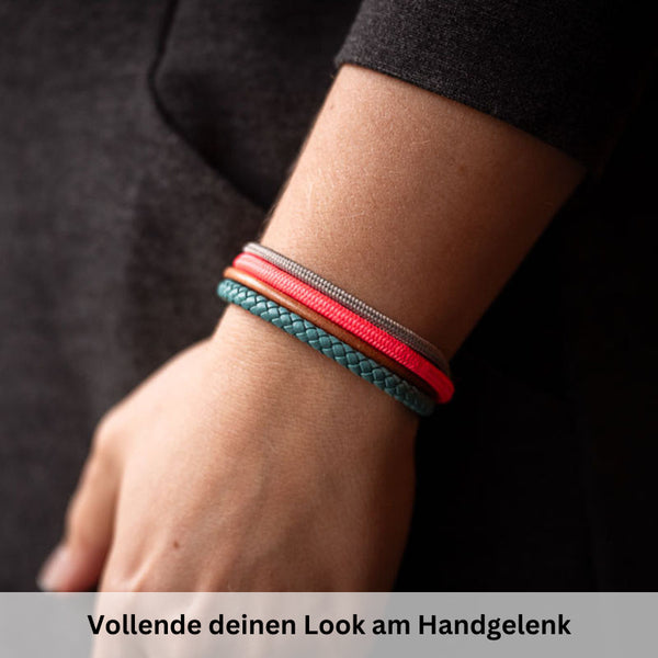 Leder & Segeltau Armband Boho Beach (Multistrang)