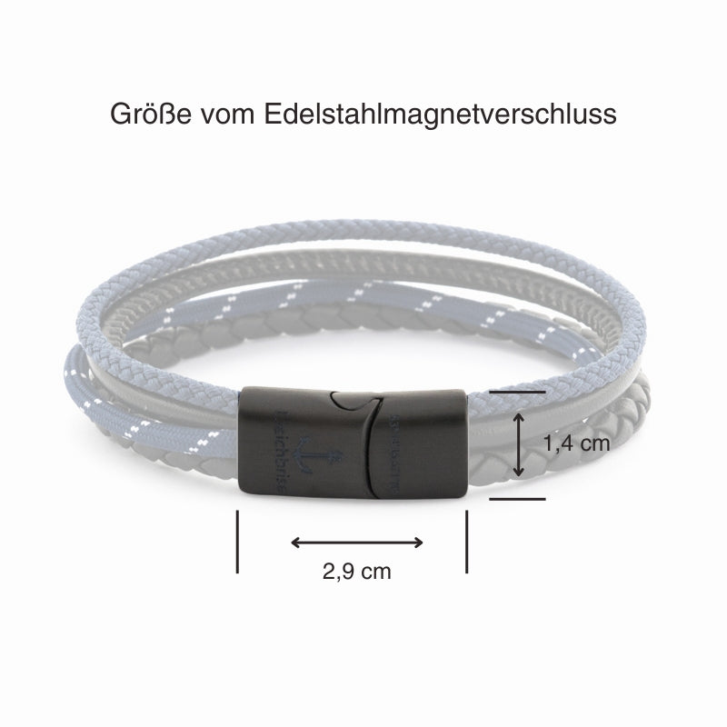 Leder & Segeltau Armband Pilsum (Multistrang)
