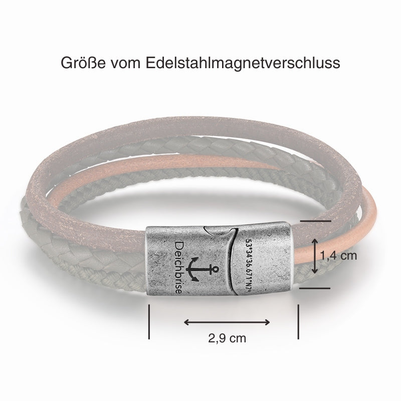 Leder & Segeltau Armband Steife Brise (Multistrang)