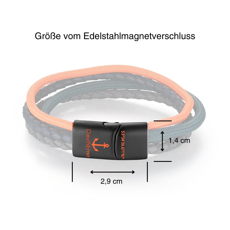 Leder & Segeltau Armband Summer Windsurfer (Multistrang)