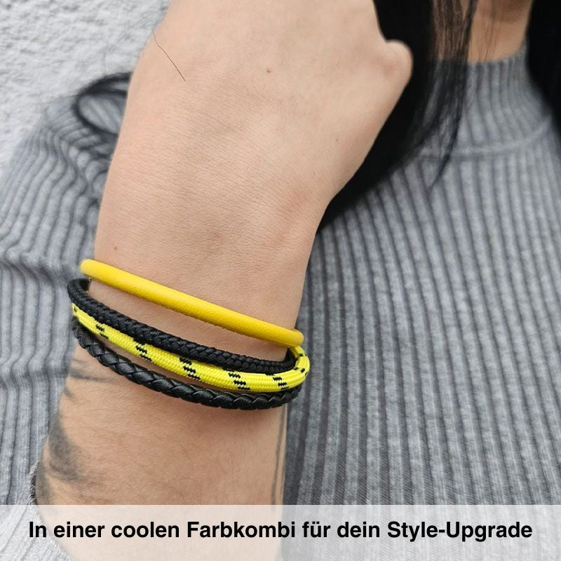 Leder & Segeltau Armband Leuchtsignal (Multistrang)