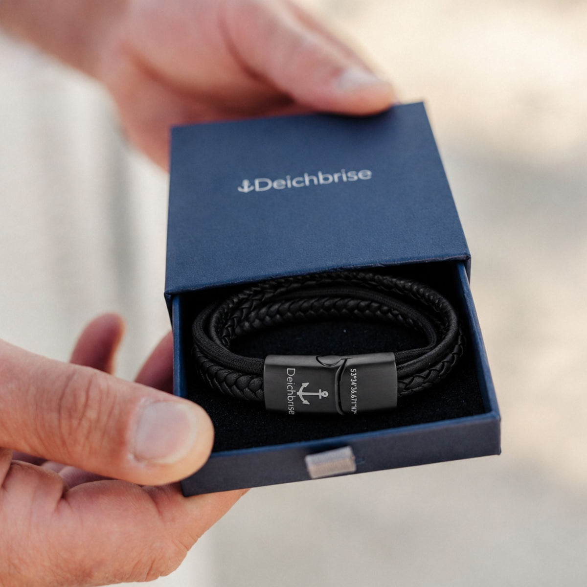 Leder & Segeltau Armband Rocky (Multistrang)
