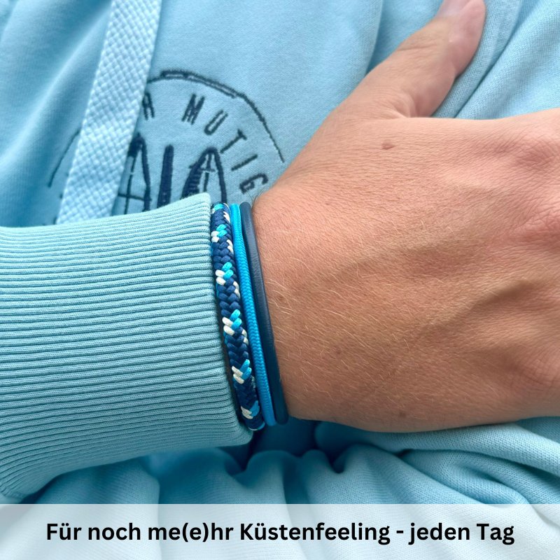 Leder & Segeltau Armband Tiefseetaucher (Multistrang)