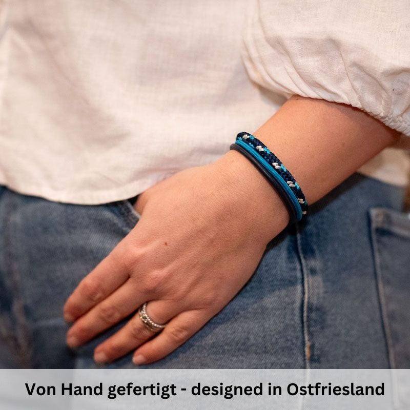 Leder & Segeltau Armband Tiefseetaucher (Multistrang)