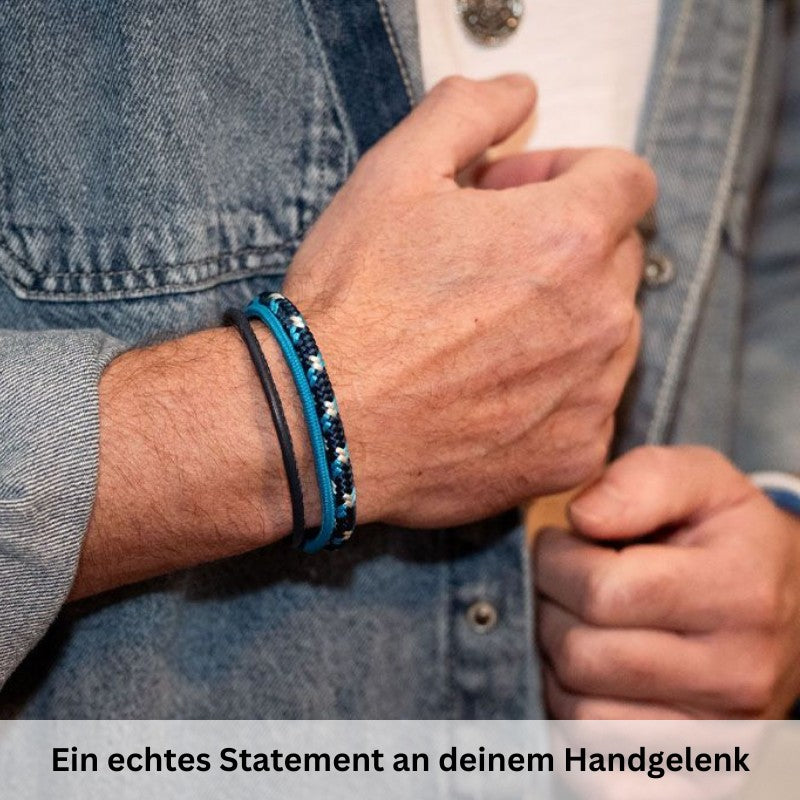 Leder & Segeltau Armband Tiefseetaucher (Multistrang)