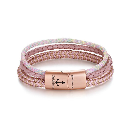 Leder & Segeltau Armband Fehmarn (Multistrang)