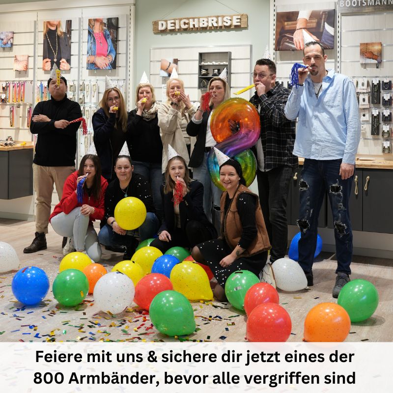 Limited Edition 8. Geburtstag - Multistrang Armband (nur 800 Stück)