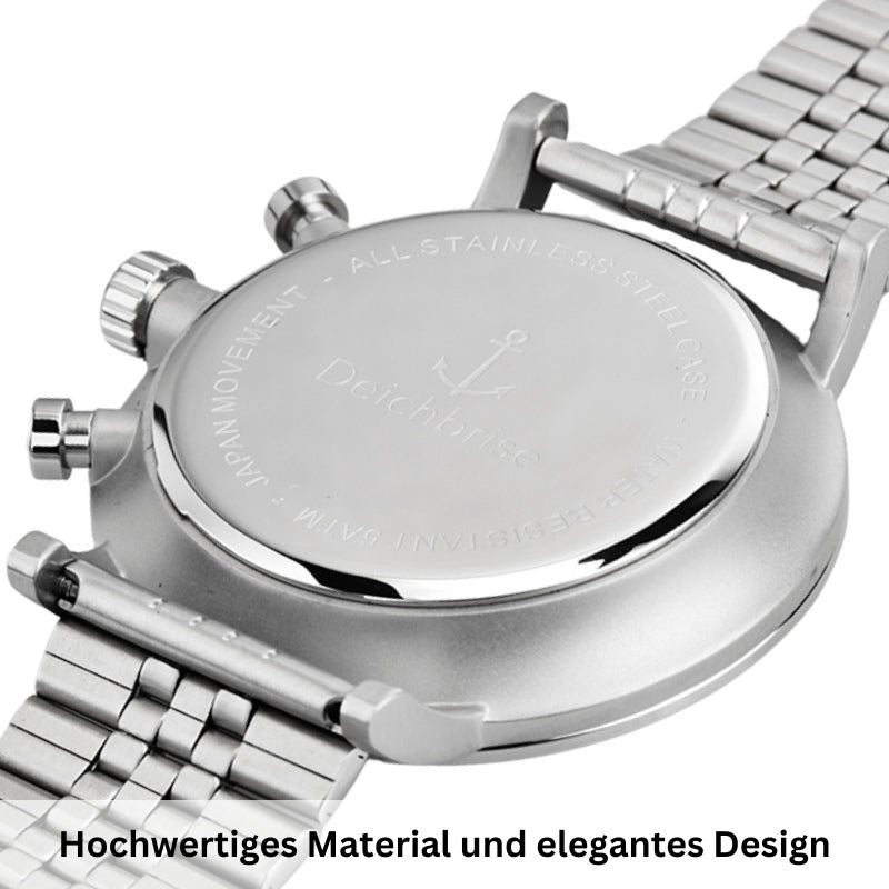 Chronograph Seegang (Herren) 45mm silber-blau