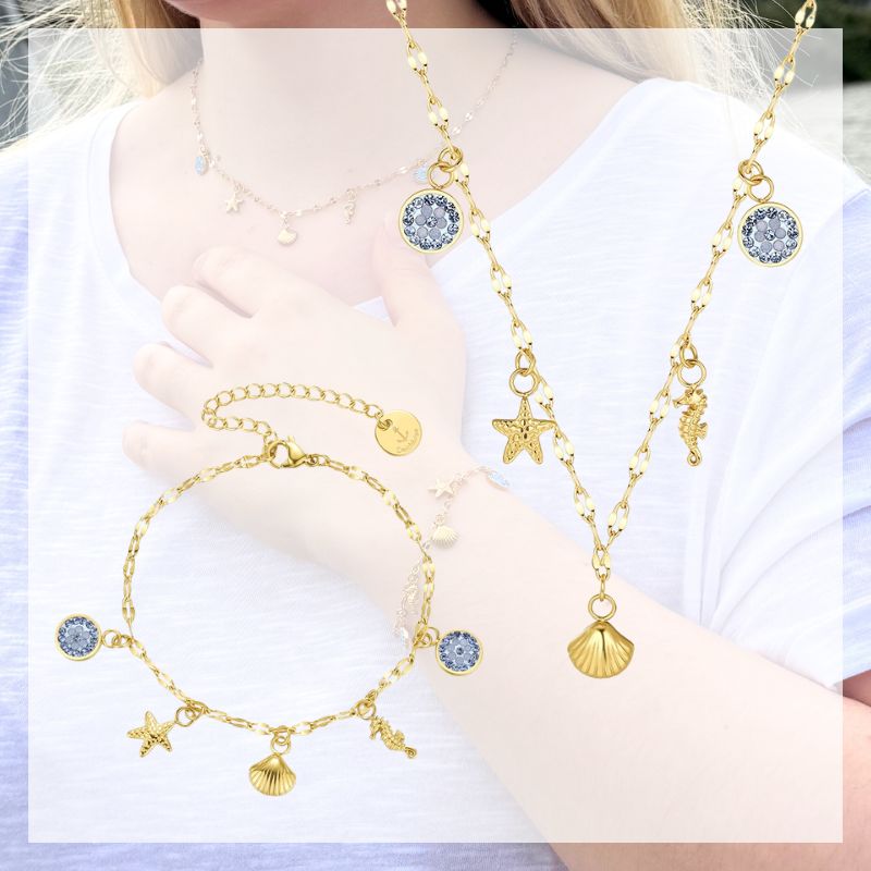 Kette mit Armband Meereswelt