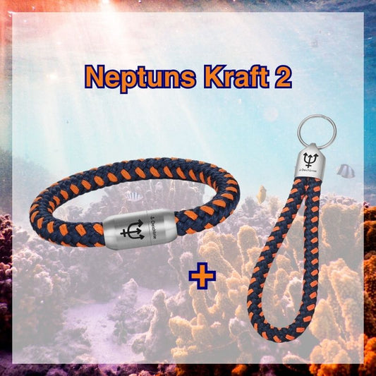 Neptuns Kraft 2 | Segeltau Armband & Schlüsselanhänger