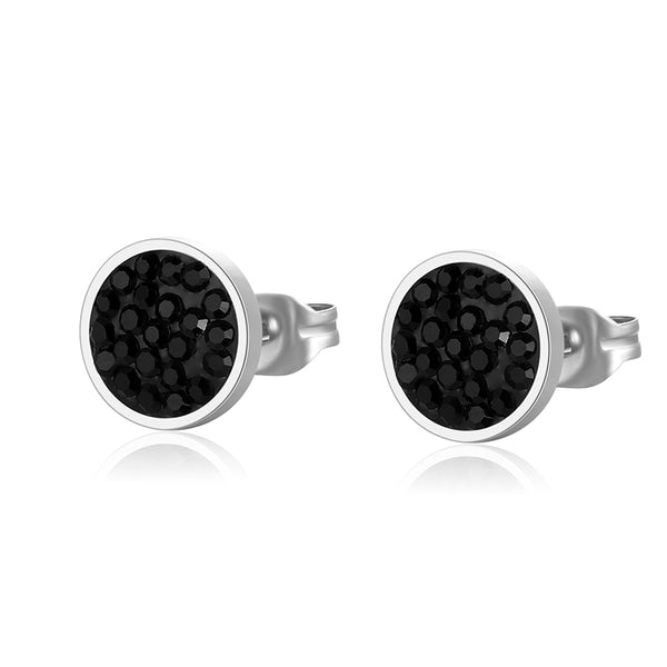 Ohrstecker Bling Bling (schwarz) aus Edelstahl