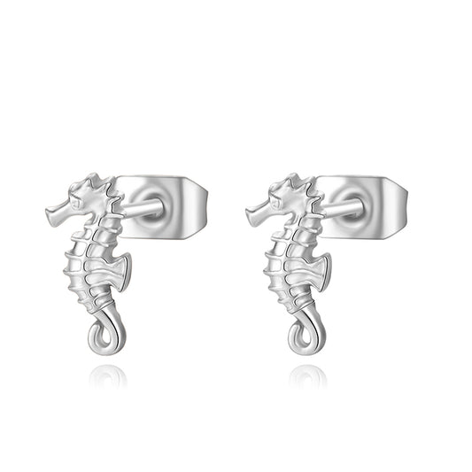 Ohrstecker Seepferdchen aus Edelstahl