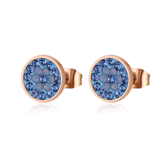 Ohrstecker Bling Bling (blau) aus Edelstahl