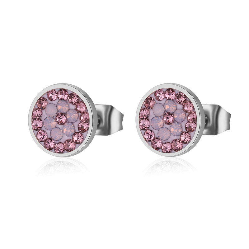 Ohrstecker Bling Bling (rose) aus Edelstahl