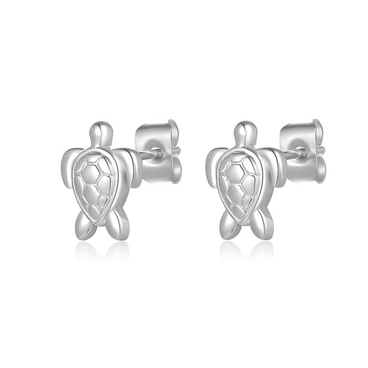 Ohrstecker Schildkröte aus Edelstahl
