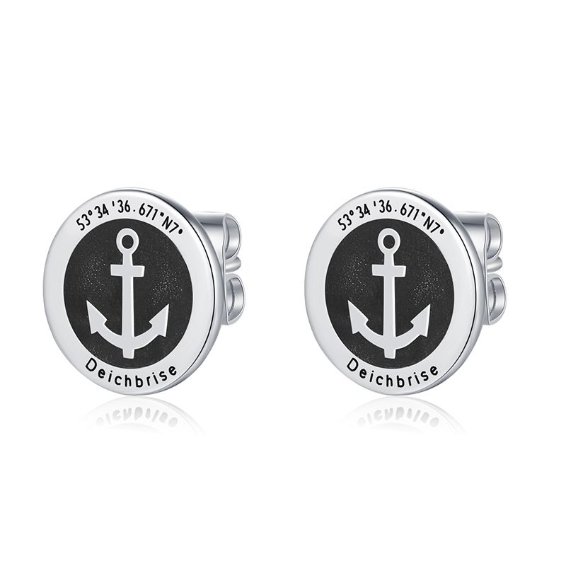 Ohrstecker Anker aus Edelstahl (Kapitän rockt)