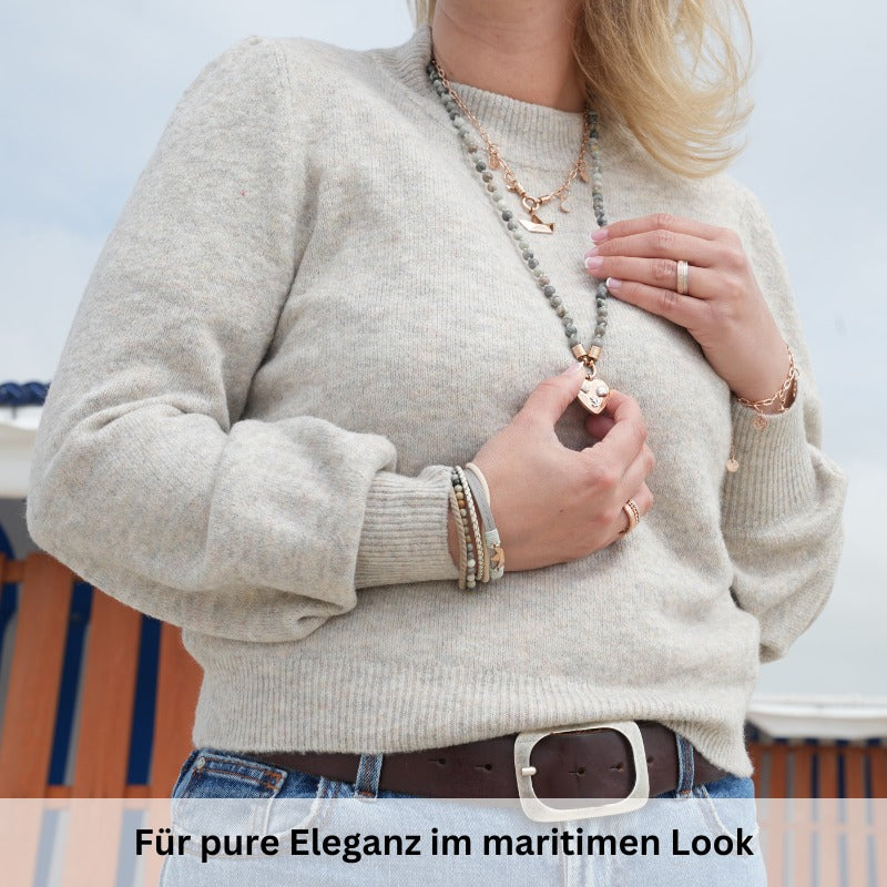 Schmuckset "Picasso" & "Papierschiffchen" - Kette mit Armband