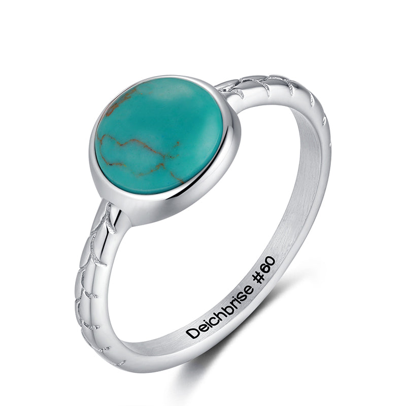 Ring Cala Romantica (Turquoise) aus Edelstahl (Stapelring)