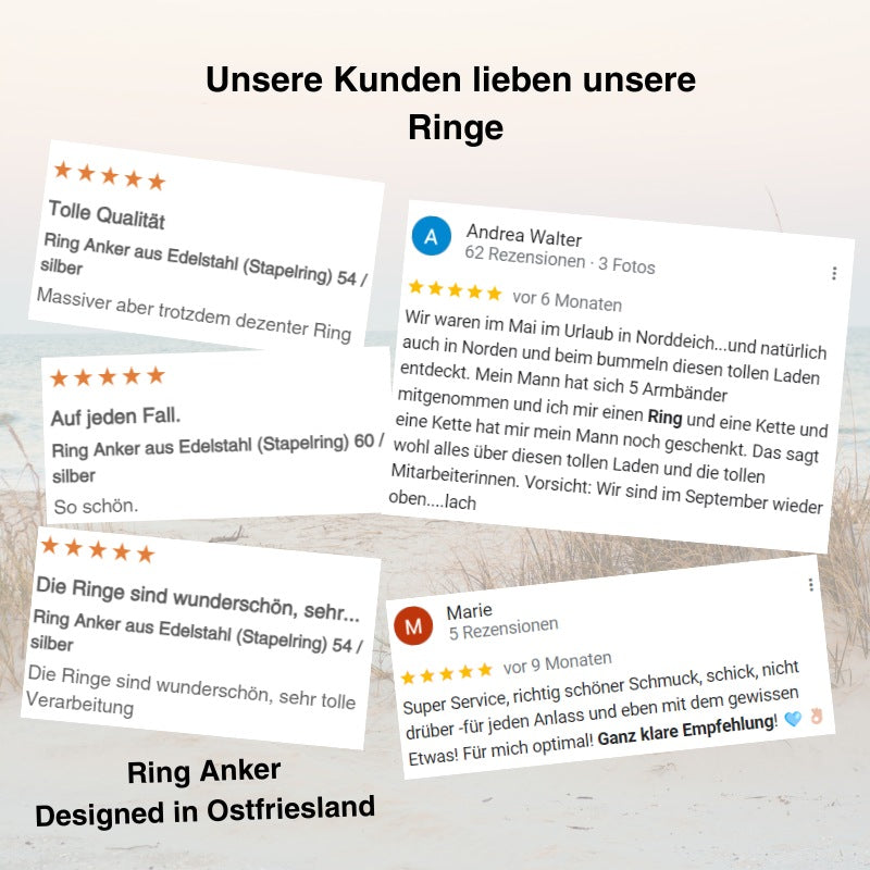 Ring Anker aus Edelstahl (Stapelring)