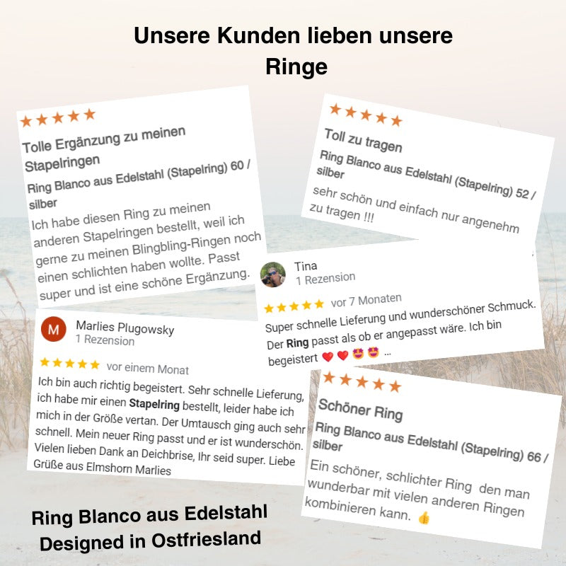 Ring Blanco aus Edelstahl (Stapelring)