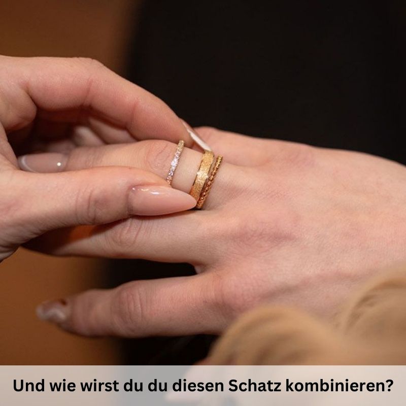 Ring Bling Bling (weiss) aus Edelstahl (Stapelring)