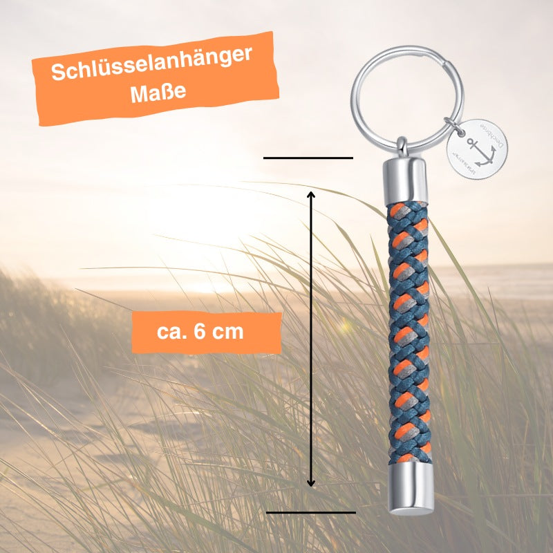 Schlüsselanhänger aus Segeltau Amrum